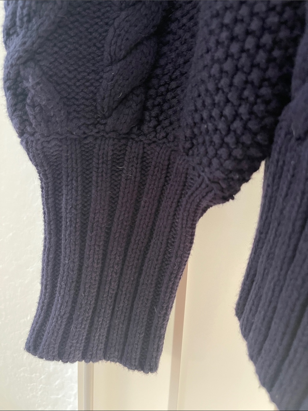 Tuckernuck Navy Cable-Knit Cardigan with Gold Buttons - Picture 8 of 8